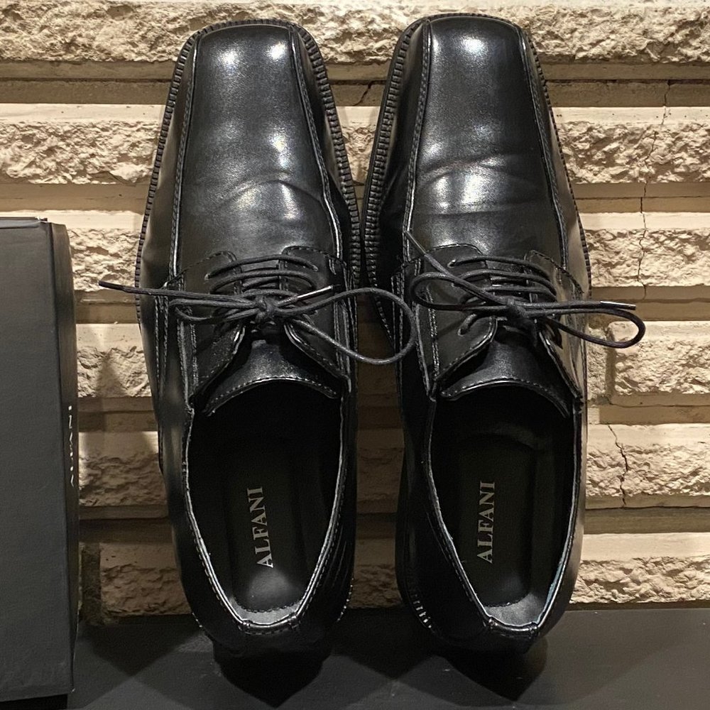 Alfani "Proud" Black Oxford Shoes, wide width